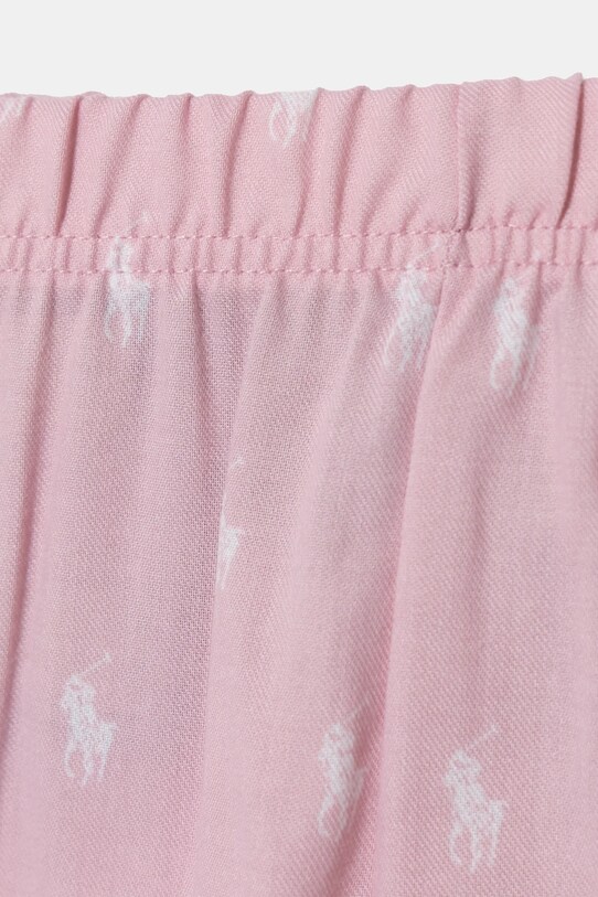 Polo Ralph Lauren pijamale de bumbac pentru copii roz 4P0034