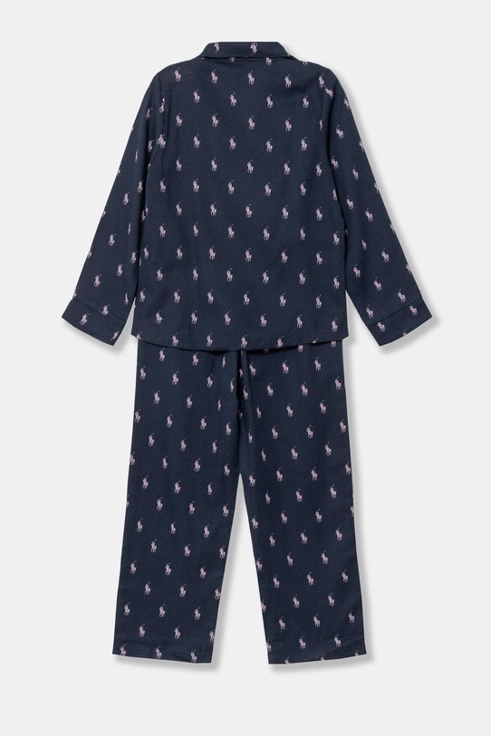 Polo Ralph Lauren pijamale de bumbac pentru copii 4P0034 bleumarin AA00