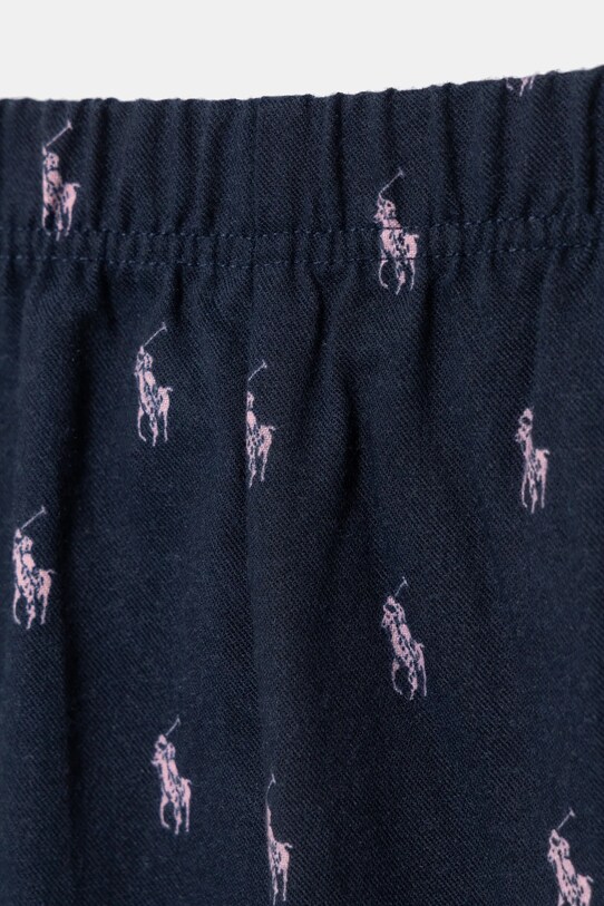 Детская хлопковая пижама Polo Ralph Lauren тёмно-синий 4P0034