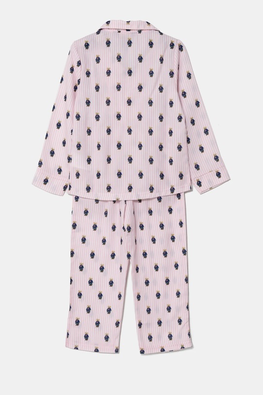 Polo Ralph Lauren piżama bawełniana dziecięca 3P0094 różowy AA00