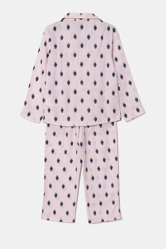 Polo Ralph Lauren piżama bawełniana dziecięca 3P0094 różowy AA00