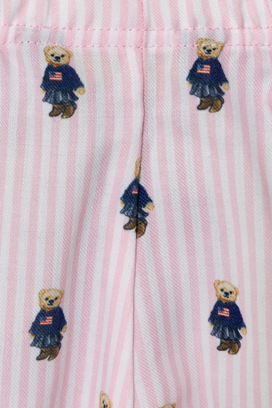 Polo Ralph Lauren piżama bawełniana dziecięca różowy 3P0094