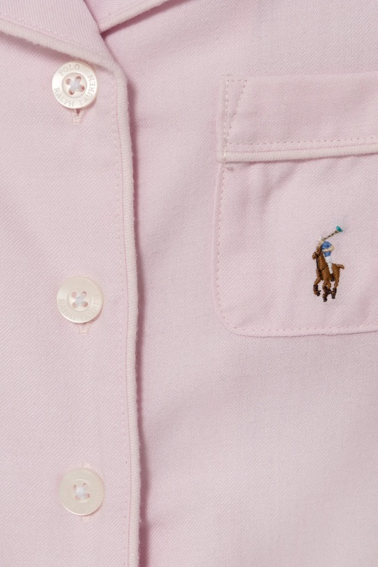 Момиче Детска памучна пижама Polo Ralph Lauren 4P0122 розов