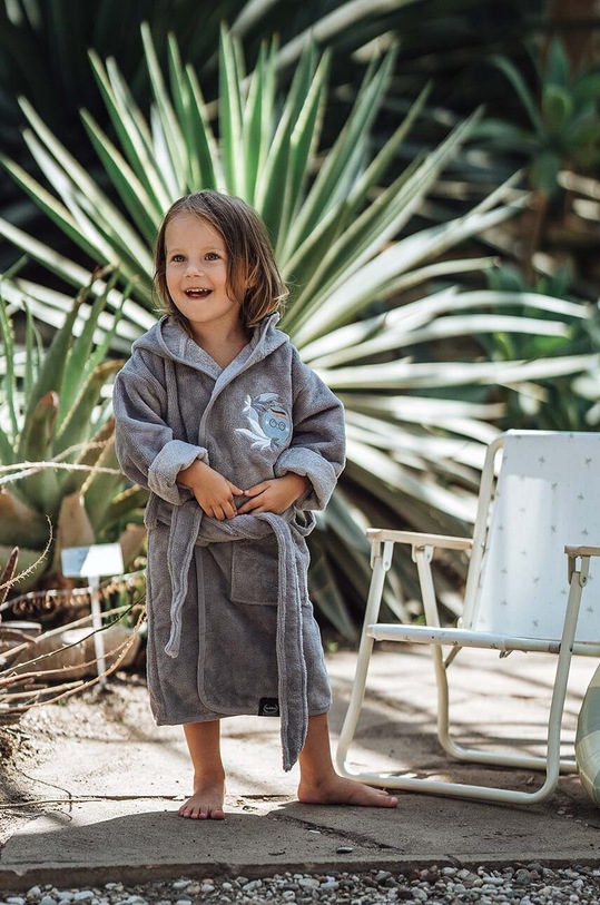 Dětský župan La Millou FLY ME TO THE MOON SKY S šedá 141726.Szlafrok.Dziecie