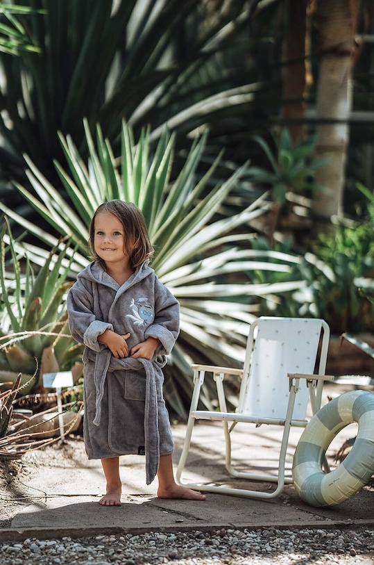 Dětský župan La Millou FLY ME TO THE MOON SKY S šedá 141726.Szlafrok.Dziecie