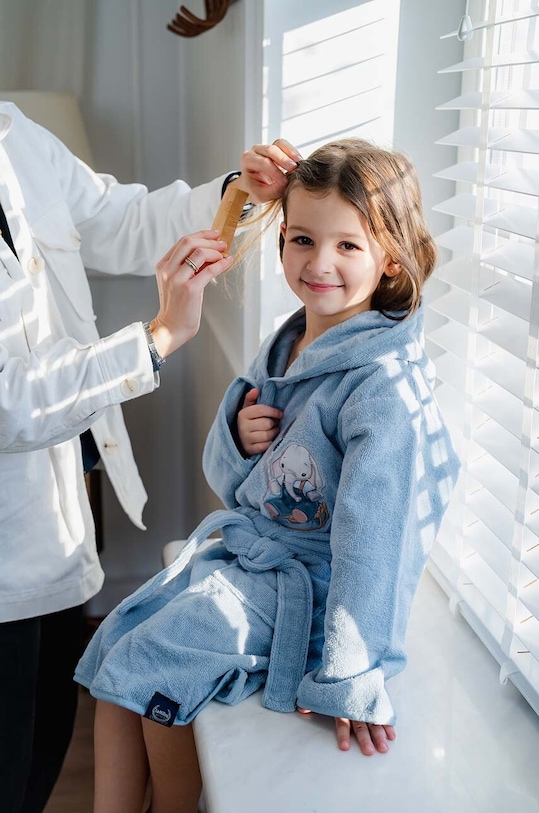 Dječji kućni ogrtač La Millou SIMBO by Maja Hyży plava 148351.Szlafrok.Dziecie