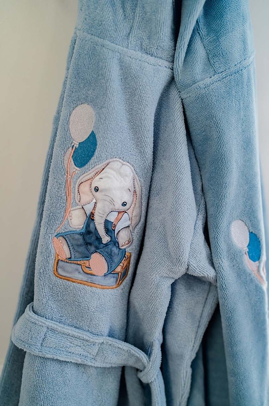 Dječji kućni ogrtač La Millou SIMBO by Maja Hyży 148351.Szlafrok.Dziecie plava