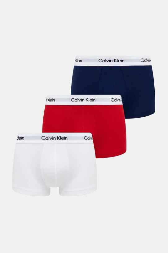 Calvin Klein Underwear boxeralsó 3 db elasztikus boxeralsó piros 0000U2664G