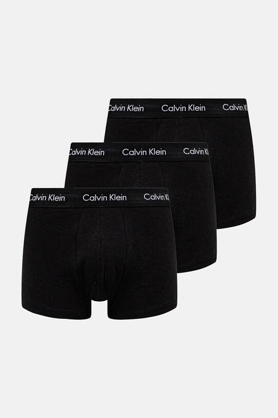 Боксери Calvin Klein Underwear 3-pack трикотаж чорний 0000U2664G