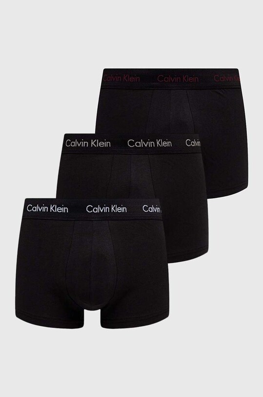 Μποξεράκια Calvin Klein Underwear 3-pack εφαρμοστό σορτς μπόξερ μαύρο 0000U2664G
