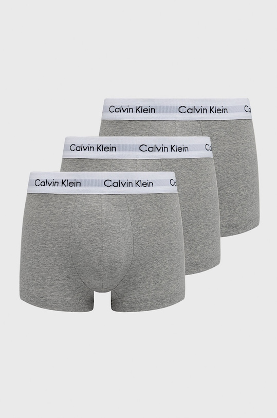 Boxerky Calvin Klein Underwear 3-pack pletenina šedá 0000U2664G