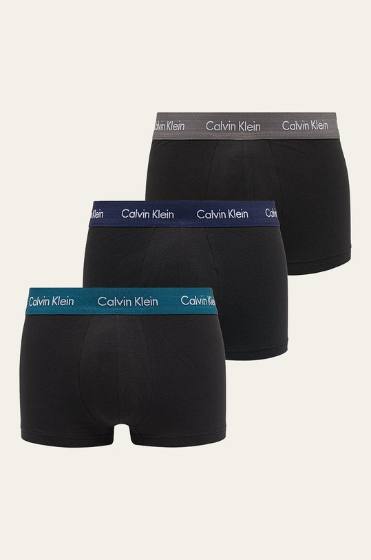 Boxerky Calvin Klein Underwear 3-pak priliehavé boxerky čierna 0000U2664G