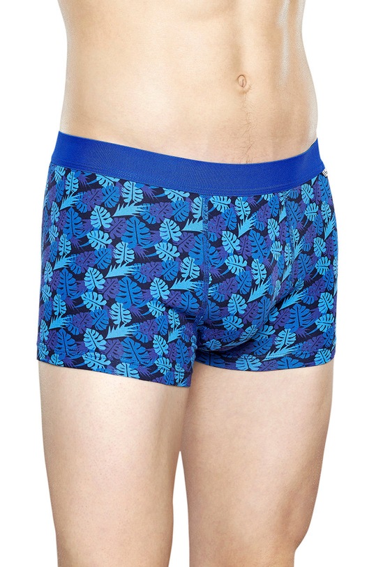 Happy Socks - Boxerky Jungle Trunk přiléhavé boxerky modrá JUN87.6000.M