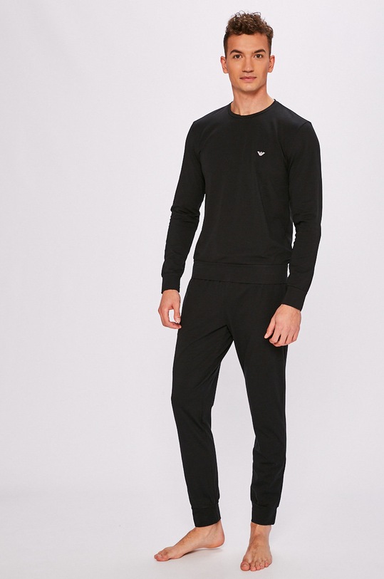 Emporio Armani - Piżama 111794.CC570.00020 czarny 111794.CC570.00020