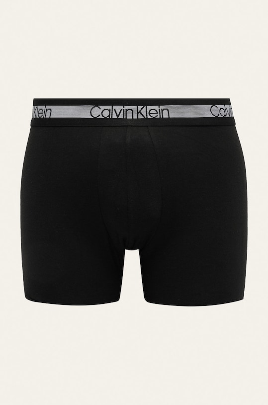 Calvin Klein Underwear - Boxeralsó (3 darab) elasztikus boxeralsó fekete 000NB1798A