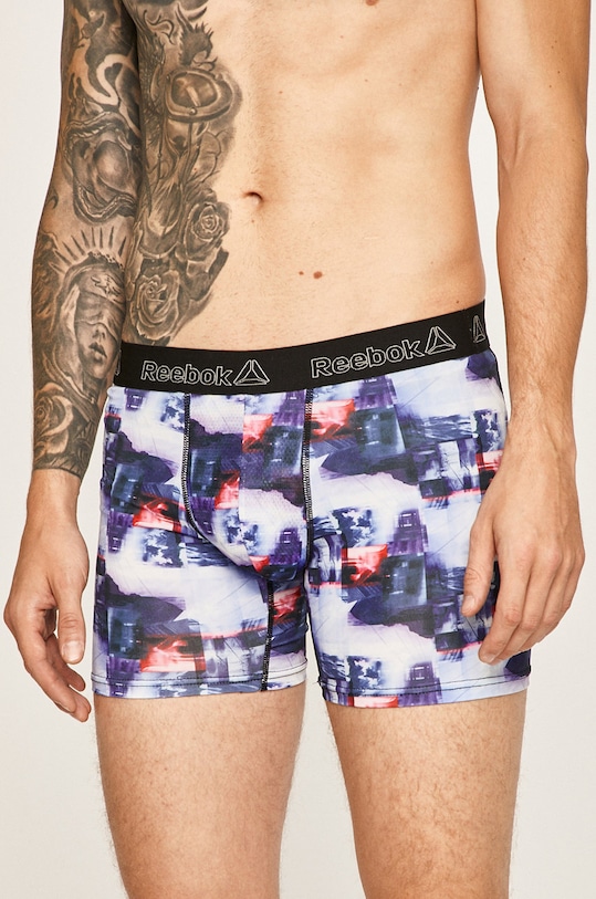 Reebok - Bokserki (2 pack) F8191 wzorzyste czarny F8191