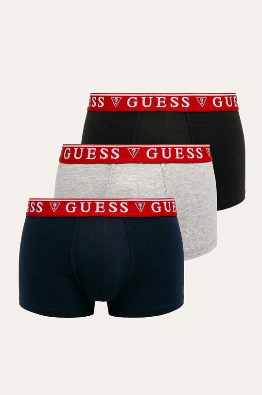 Guess Jeans - Bokserki (3 pack) dzianina szary U97G01.JR003