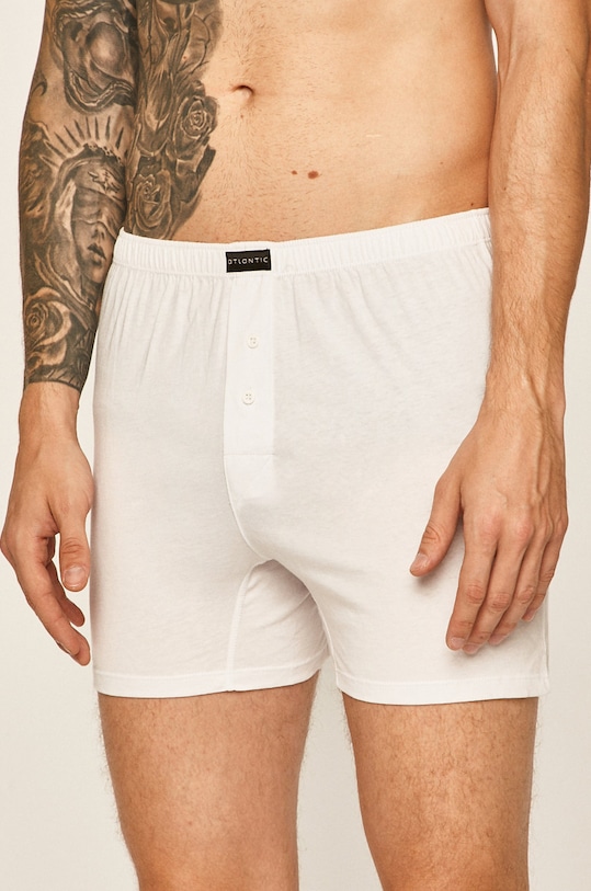 Atlantic - Boxerky přiléhavé boxerky bílá BMB.003.....