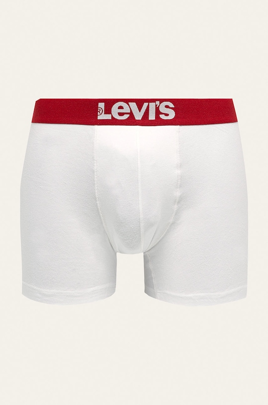 Boxerky Levi's (2-pack) pletenina bílá 37149.0186