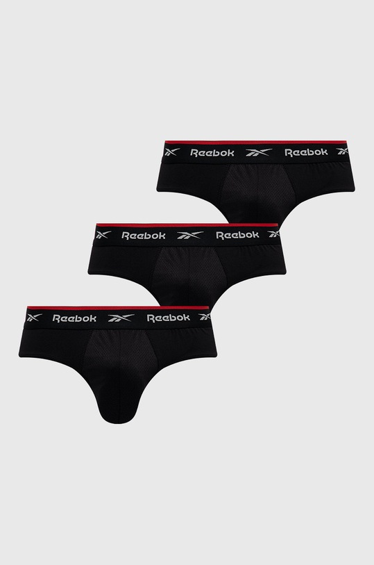 Reebok slipy C8259 (3-pack) dzianina czarny C8259