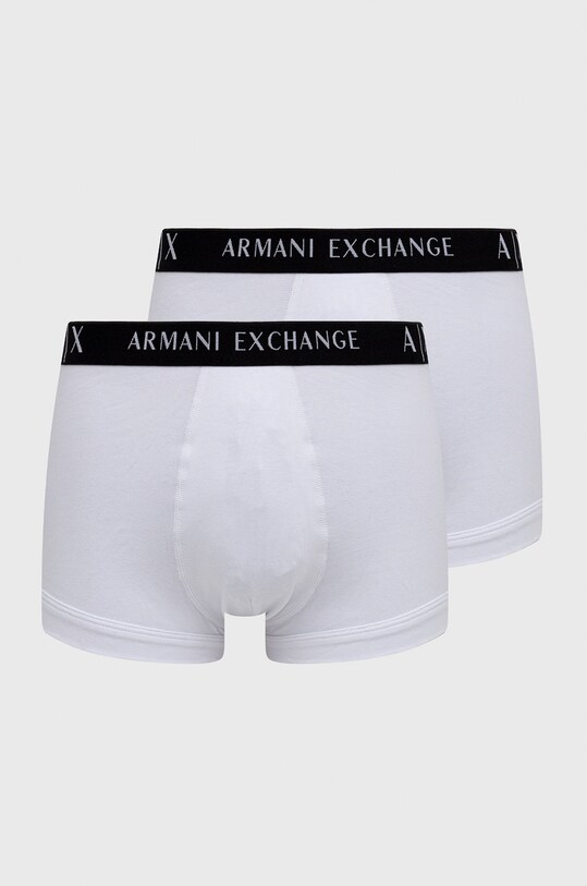 Боксерки Armani Exchange (2 чифта) трикотаж бял 956001.CC282