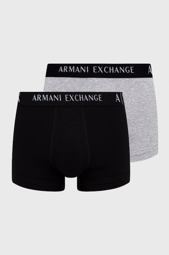 Boxerky Armani Exchange (2-pak) pletenina černá 956001.CC282