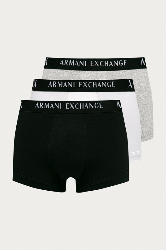 Armani Exchange - Boxerky (3-pak) pletenina sivá 956000.CC282