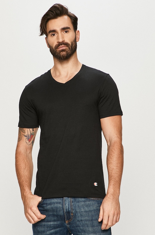 Champion - Tričko (2-pack) Y09G7 černá Y09G7