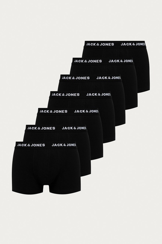 Jack & Jones - Boxerky (7-pak) pletenina čierna 12171258