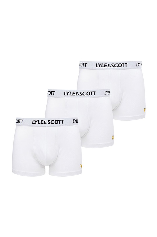 Lyle & Scott - Bokserki BARCLAY (3-PACK) bawełna biały BARCLAY.001
