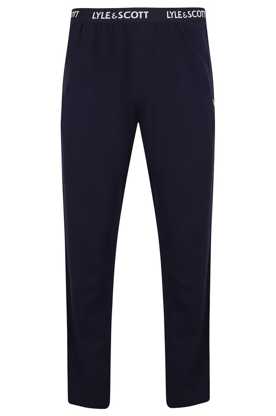 Lyle & Scott - Spodnie piżamowe ALASTER bawełna granatowy ALASTER.9009