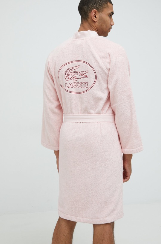Oblečení Bavlněný župan Lacoste LDEFILE růžová