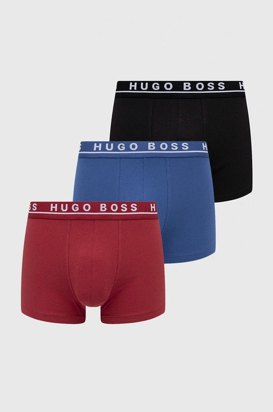 Boxerky BOSS (3-pak) pletenina červená 50325403.NOS