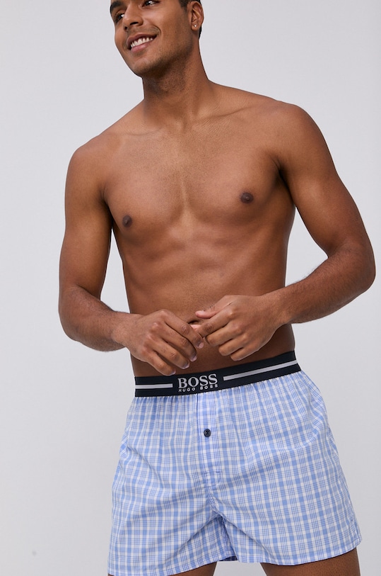 BOSS Bokserki (2-pack) 50388953.NOS wzorzyste niebieski 50388953.NOS