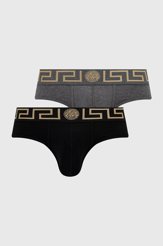 Σλιπ Versace βαμβάκι μαύρο AU10180.NOS