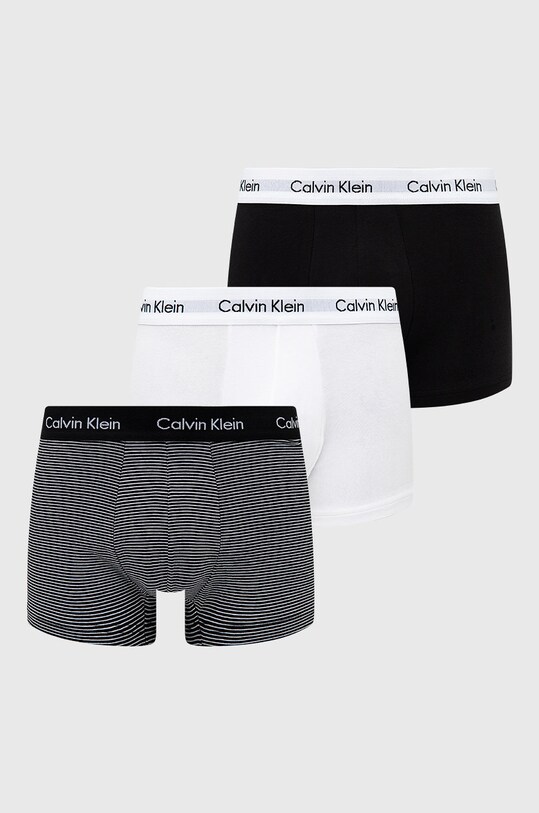 Μποξεράκια Calvin Klein Underwear 3-pack με μοτίβο λευκό 0000U2664G.NOS