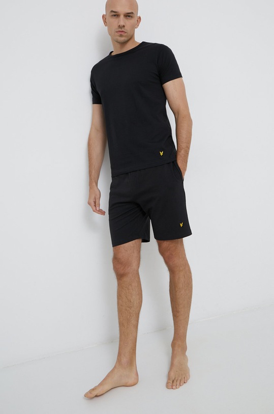 Піжама Lyle & Scott трикотаж чорний CHARLIE.9004