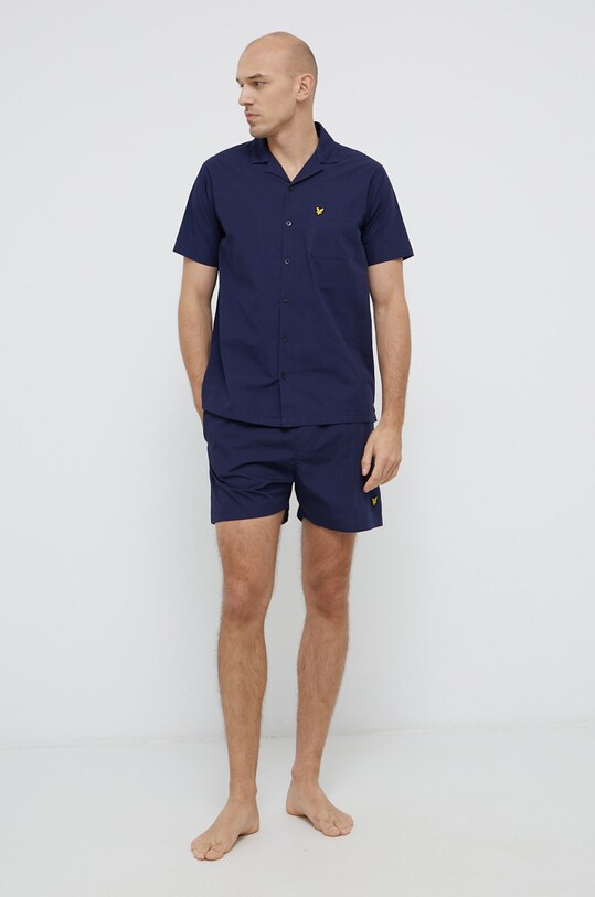 Бавовняна піжама Lyle & Scott RILEY.9073 темно-синій AA00