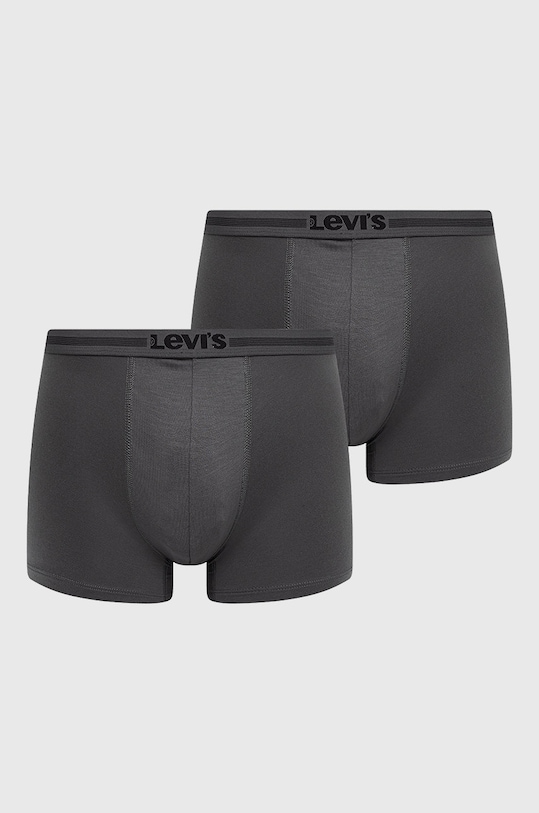 Боксери Levi's (2-pack) трикотаж сірий 37149.0736