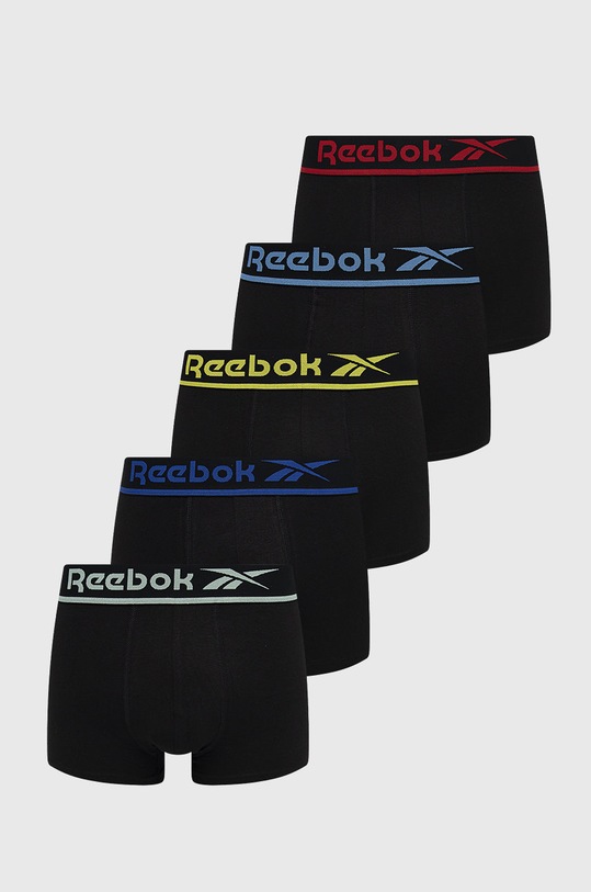 Reebok bokserki (5-pack) dzianina czarny F8384