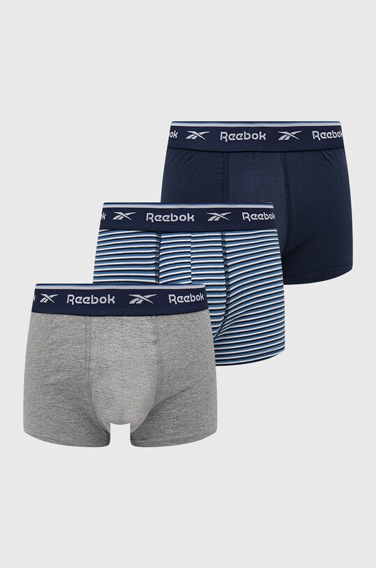 Reebok bokserki (3-pack) dzianina niebieski F8397