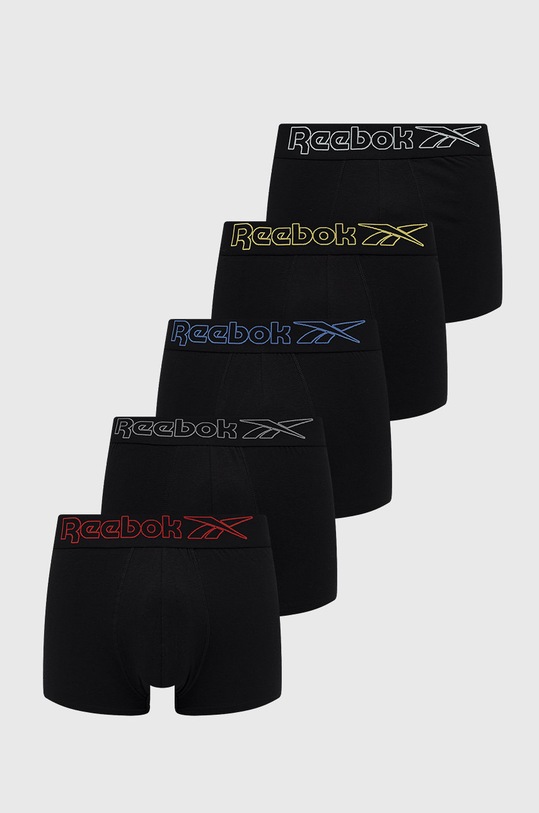 Reebok bokserki (5-pack) dzianina czarny F8402