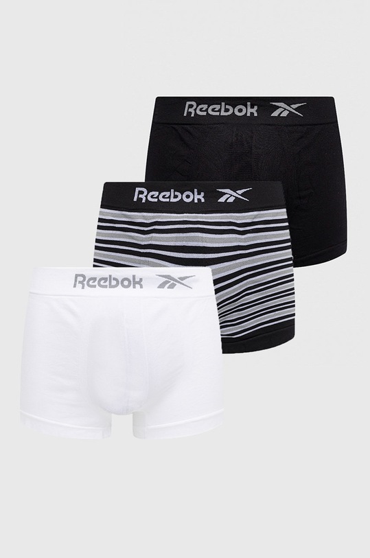 Bokserice Reebok (3-pack) pletivo crna F8407