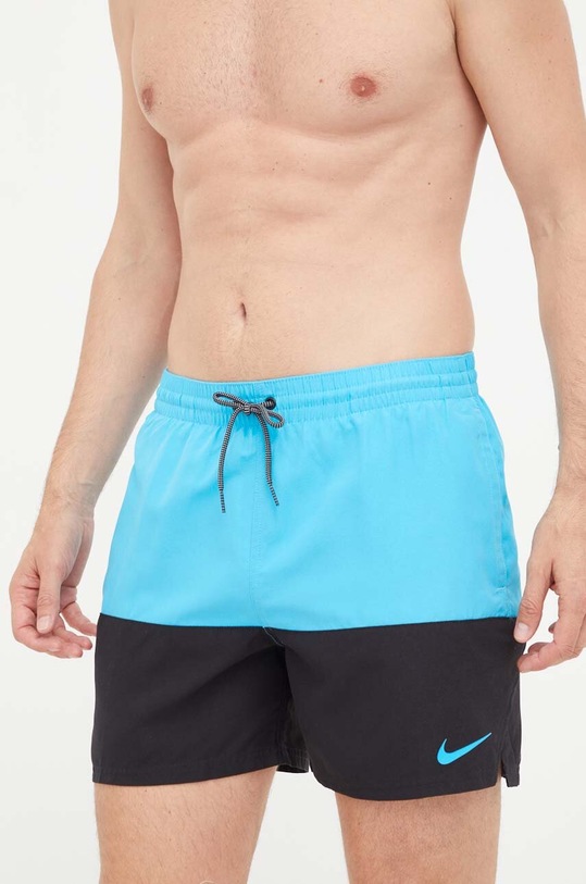 Plavkové šortky Nike Split Planet friendly modrá NESSB451