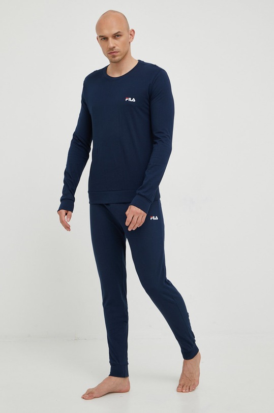 Fila piżama bawełniana bawełna granatowy FPS1091