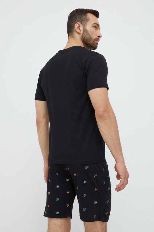 Fila pijamale de bumbac negru FPS1095