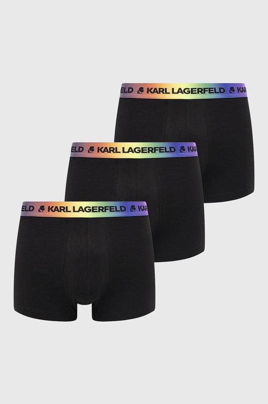 Karl Lagerfeld bokserki 225M2104 (3-pack) dzianina czarny 225M2104
