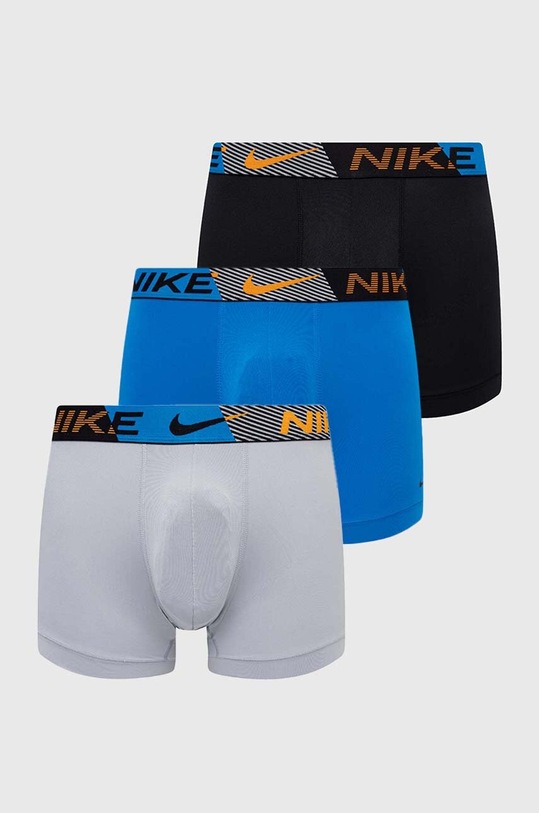 Bokserice Nike 3-pack bez uzorka crna KE1157