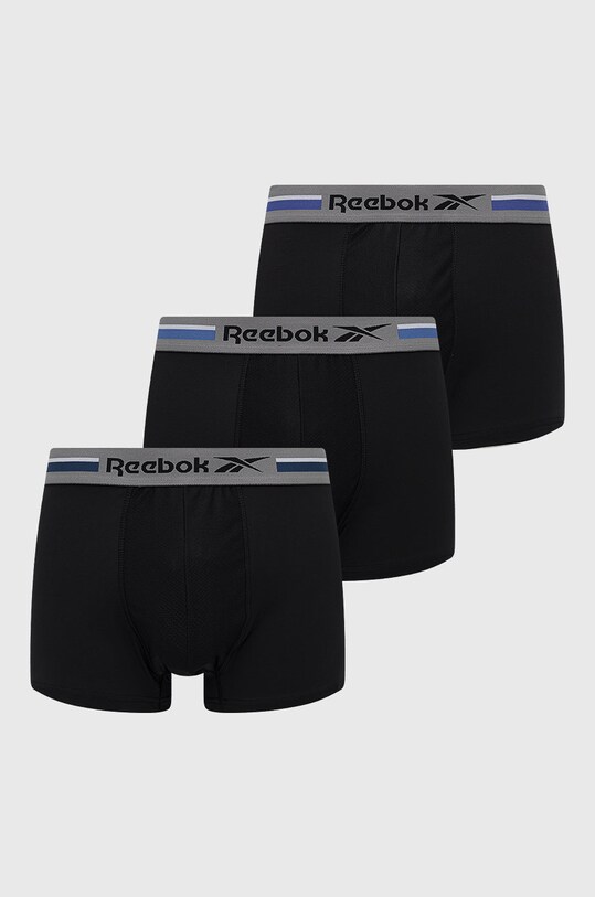 Reebok bokserki (3-pack) wzorzyste czarny F8370