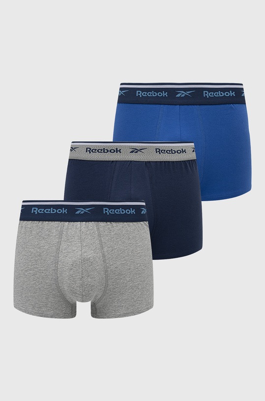 Reebok bokserki (3-pack) dzianina niebieski F8396